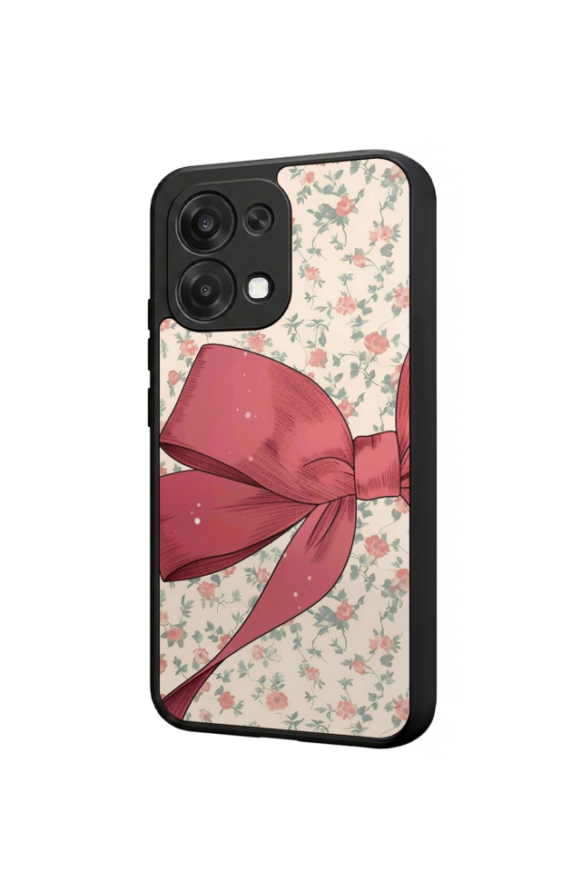 Oppo A6 Pro Uyumlu Kurdele Tasarımlı Glossy Premium Kılıf