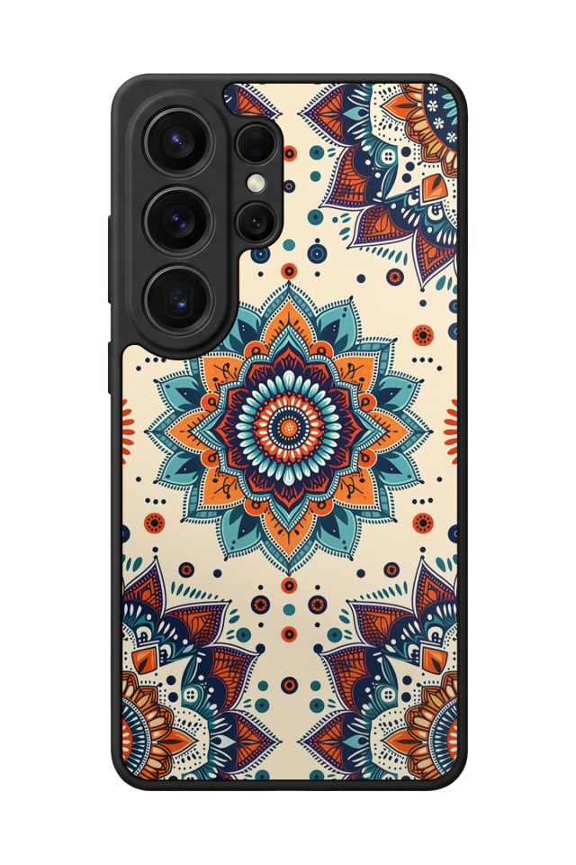 Samsung Galaxy S26 Ultra Uyumlu Mandaal Tasarımlı Glossy Premium Kılıf