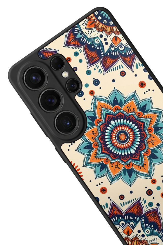 Samsung Galaxy S26 Ultra Uyumlu Mandaal Tasarımlı Glossy Premium Kılıf