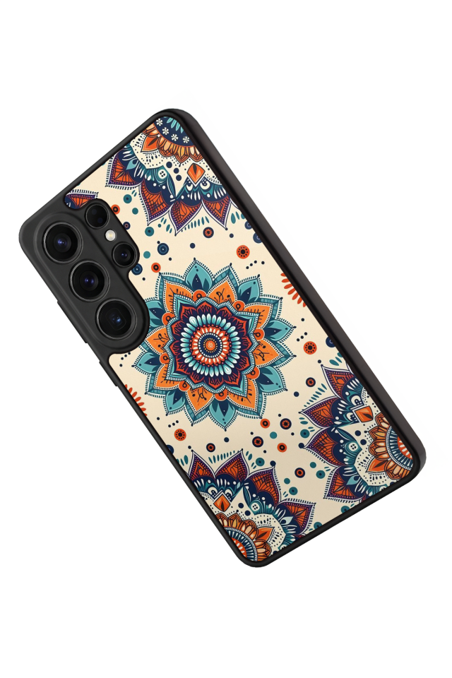 Samsung Galaxy S26 Ultra Uyumlu Mandaal Tasarımlı Glossy Premium Kılıf