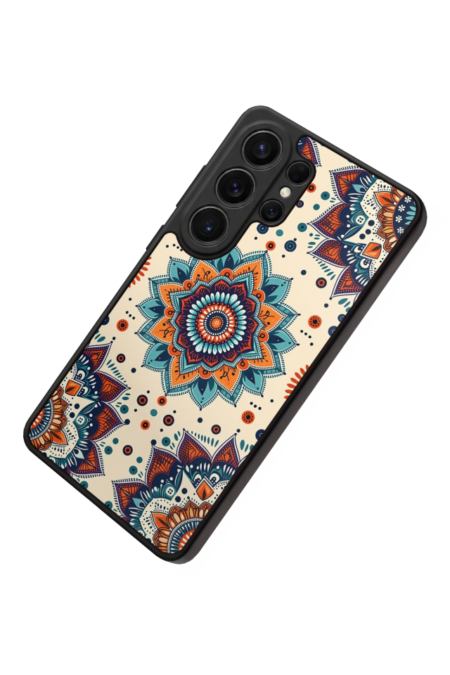 Samsung Galaxy S26 Ultra Uyumlu Mandaal Tasarımlı Glossy Premium Kılıf