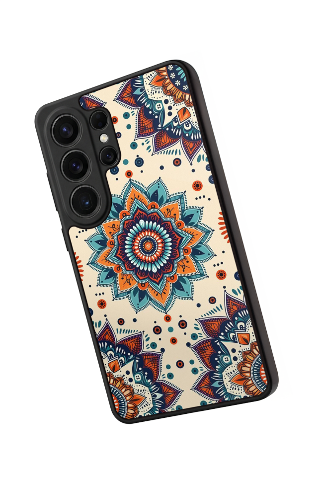 Samsung Galaxy S26 Ultra Uyumlu Mandaal Tasarımlı Glossy Premium Kılıf