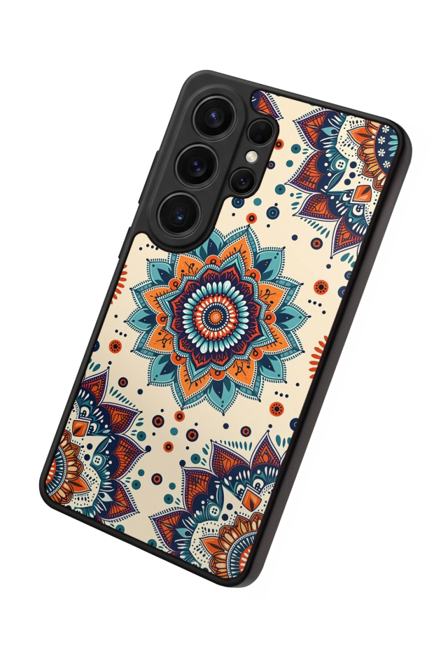 Samsung Galaxy S26 Ultra Uyumlu Mandaal Tasarımlı Glossy Premium Kılıf