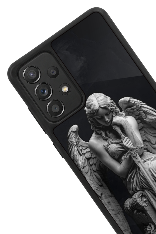 Samsung Galaxy A72 Uyumlu Melek Tasarımlı Glossy Premium Kılıf