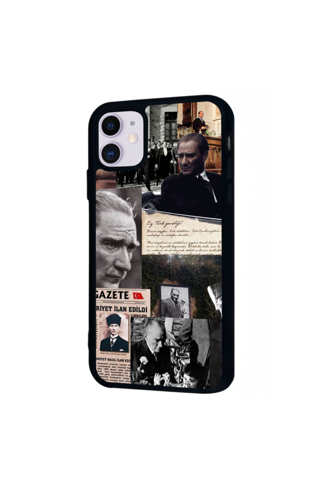 iPhone 11 Uyumlu Mustafa Kemal Ataturk Tasarımlı Glossy Premium Kılıf