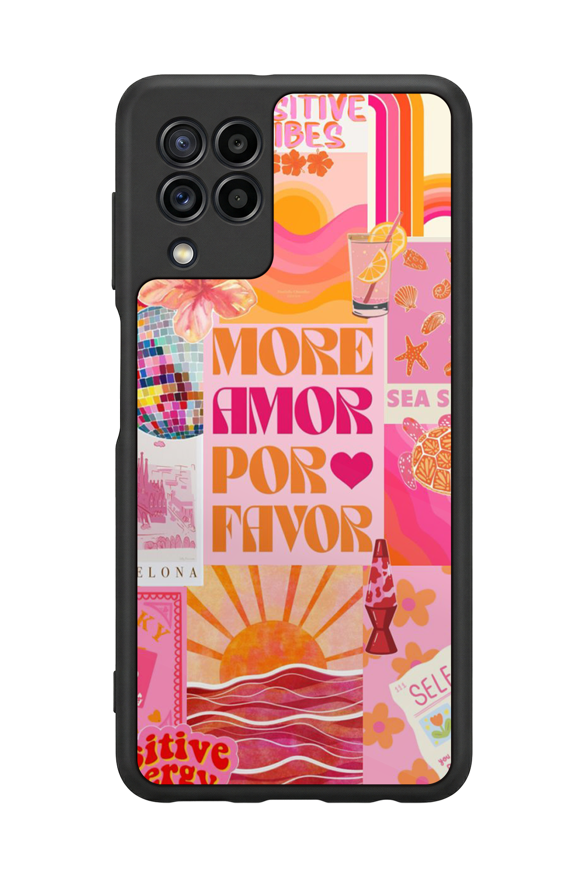 Samsung Galaxy M32 Uyumlu Poster Tasarımlı Glossy Premium Kılıf