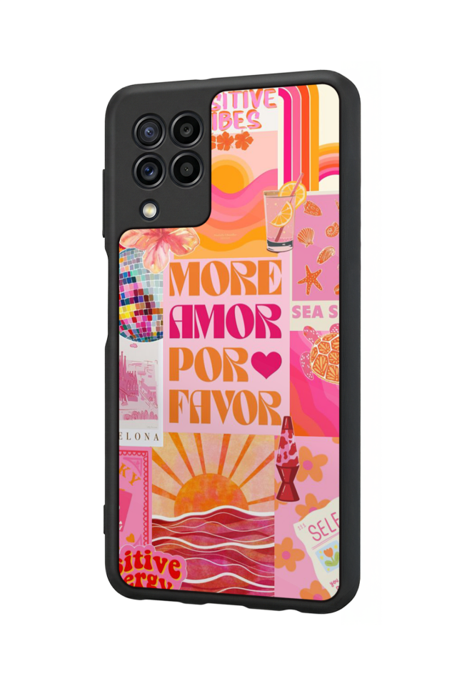 Samsung Galaxy M32 Uyumlu Poster Tasarımlı Glossy Premium Kılıf