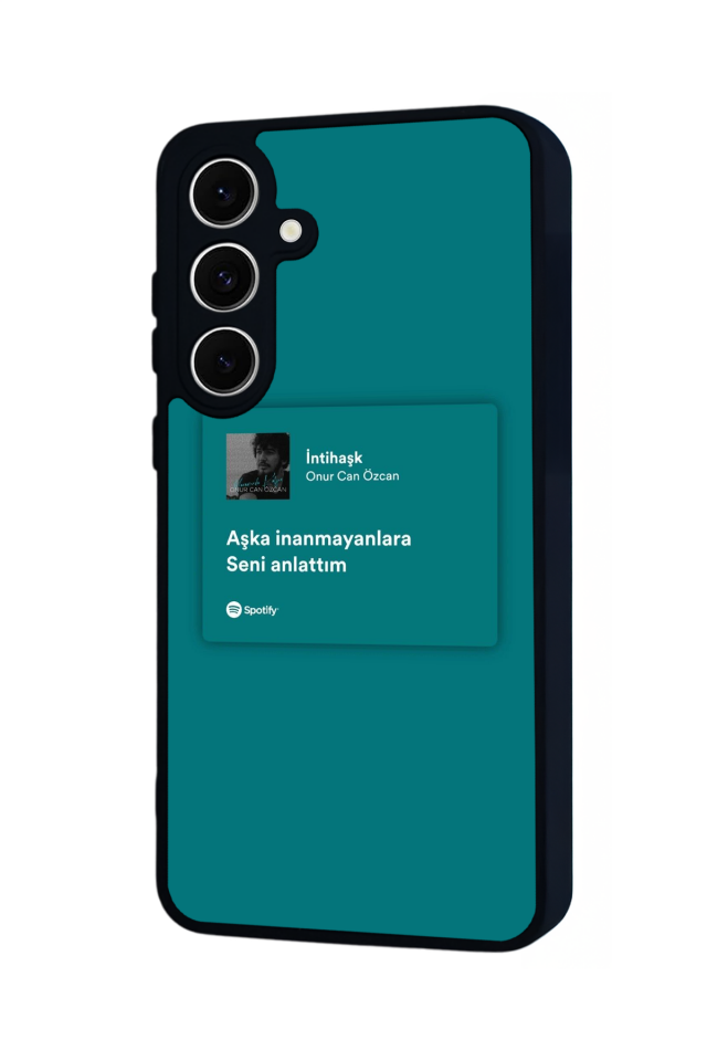 Samsung Galaxy S24 FE Uyumlu Sarki Sozleri Tasarımlı Glossy Premium Kılıf
