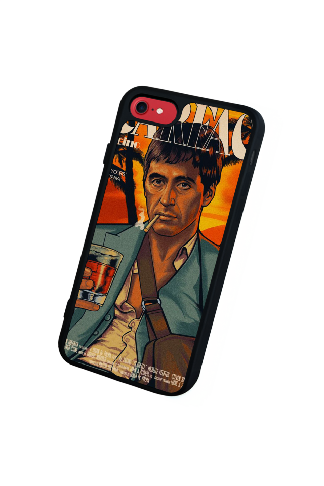 iPhone 8 Uyumlu Scarface Tasarımlı Glossy Premium Kılıf