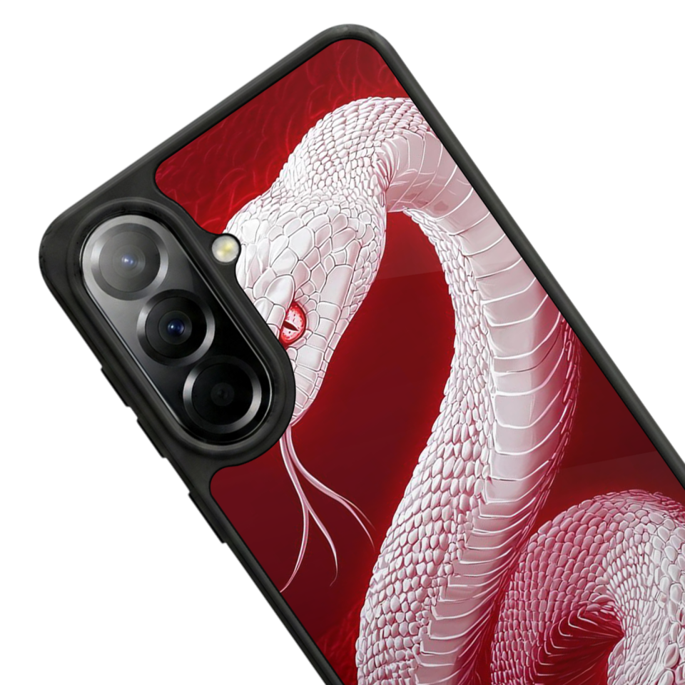 Samsung Galaxy A57 Uyumlu Yılan Tasarımlı Glossy Premium Kılıf