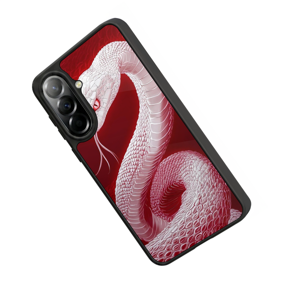 Samsung Galaxy A57 Uyumlu Yılan Tasarımlı Glossy Premium Kılıf