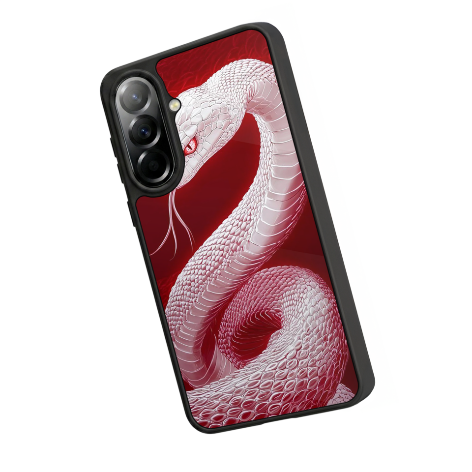 Samsung Galaxy A57 Uyumlu Yılan Tasarımlı Glossy Premium Kılıf