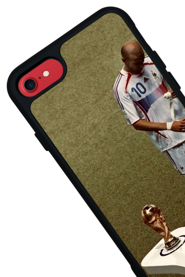 iPhone SE Uyumlu Zidane Tasarımlı Glossy Premium Kılıf