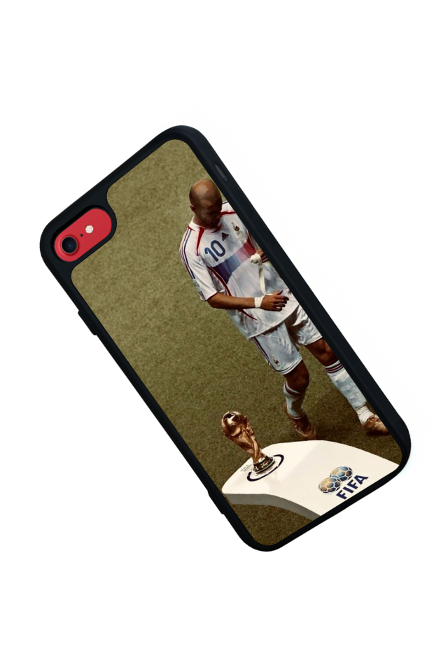 iPhone SE Uyumlu Zidane Tasarımlı Glossy Premium Kılıf