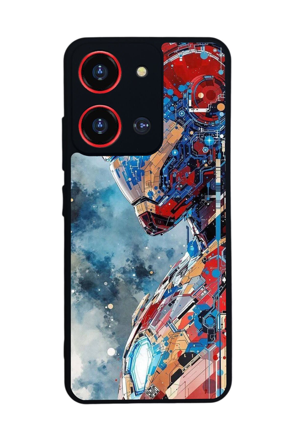 Reeder S19 Max Pro S 108MP Uyumlu Iron Man ( Demir Adam ) Tasarımlı Glossy Premium Kılıf