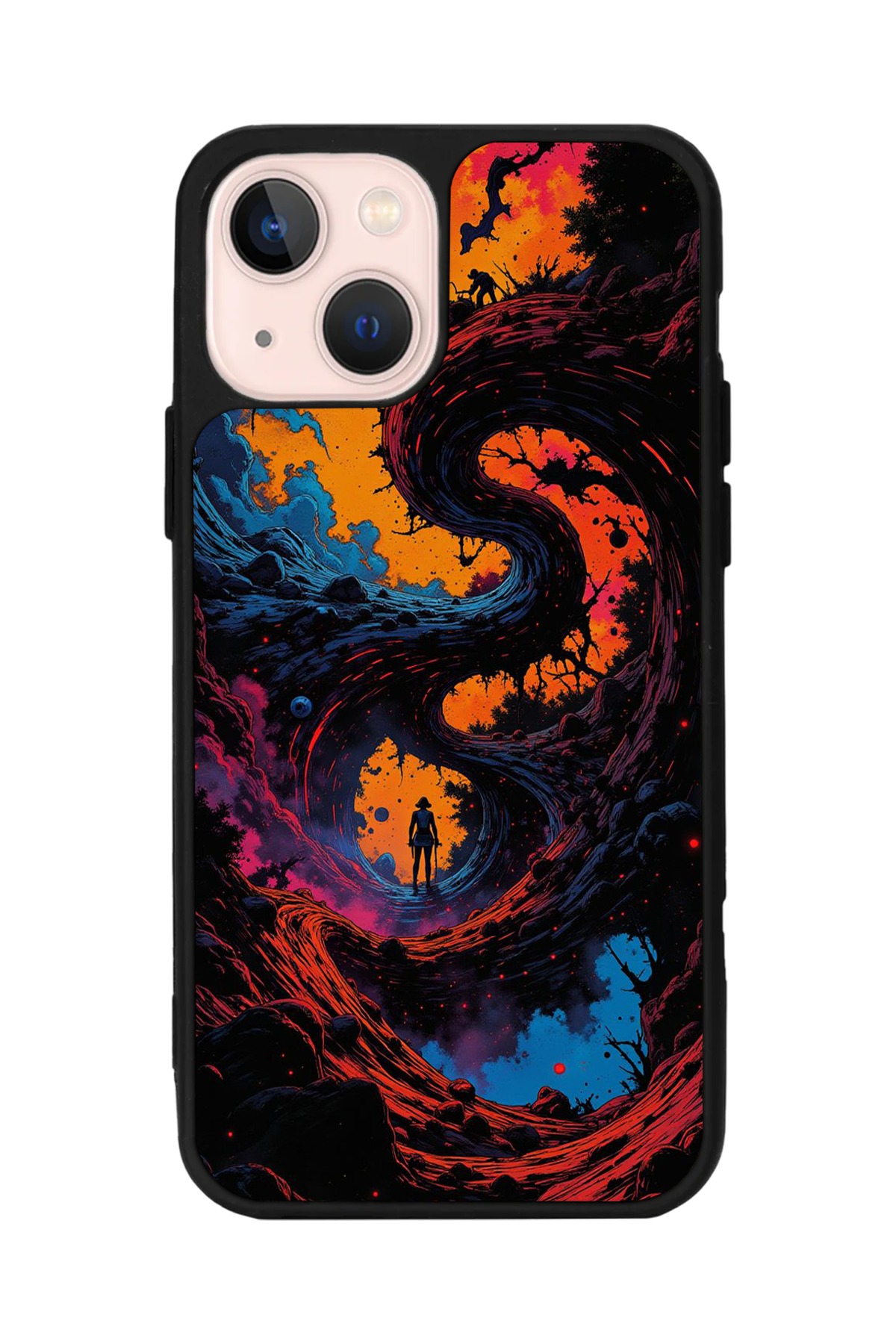 iPhone 15 Plus Uyumlu Abstract Tasarımlı Glossy Premium Kılıf