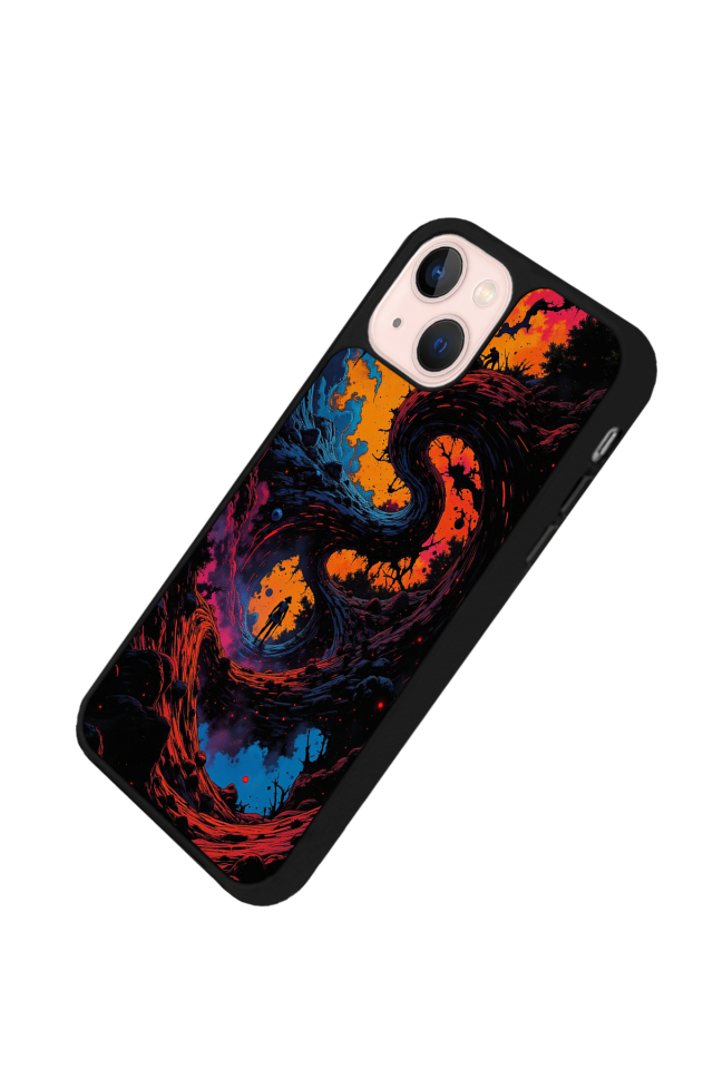 iPhone 15 Plus Uyumlu Abstract Tasarımlı Glossy Premium Kılıf