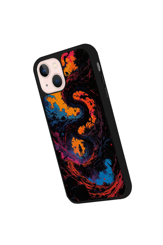 iPhone 15 Plus Uyumlu Abstract Tasarımlı Glossy Premium Kılıf