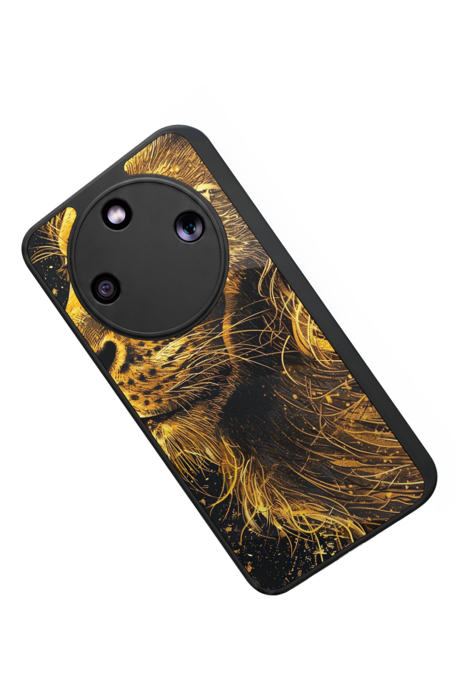 Honor Magic 8 Lite Uyumlu Aslan Tasarımlı Glossy Premium Kılıf