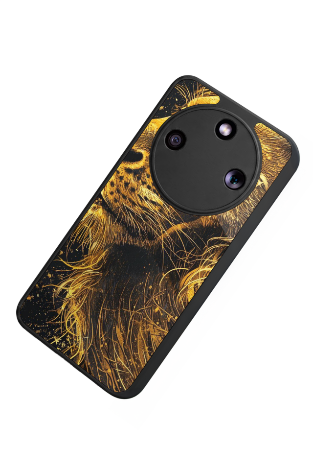 Honor Magic 8 Lite Uyumlu Aslan Tasarımlı Glossy Premium Kılıf