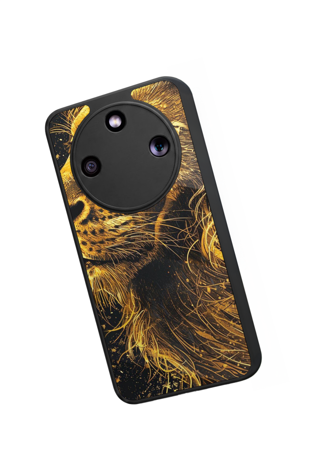 Honor Magic 8 Lite Uyumlu Aslan Tasarımlı Glossy Premium Kılıf