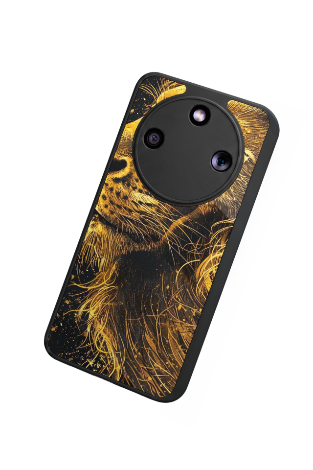 Honor Magic 8 Lite Uyumlu Aslan Tasarımlı Glossy Premium Kılıf