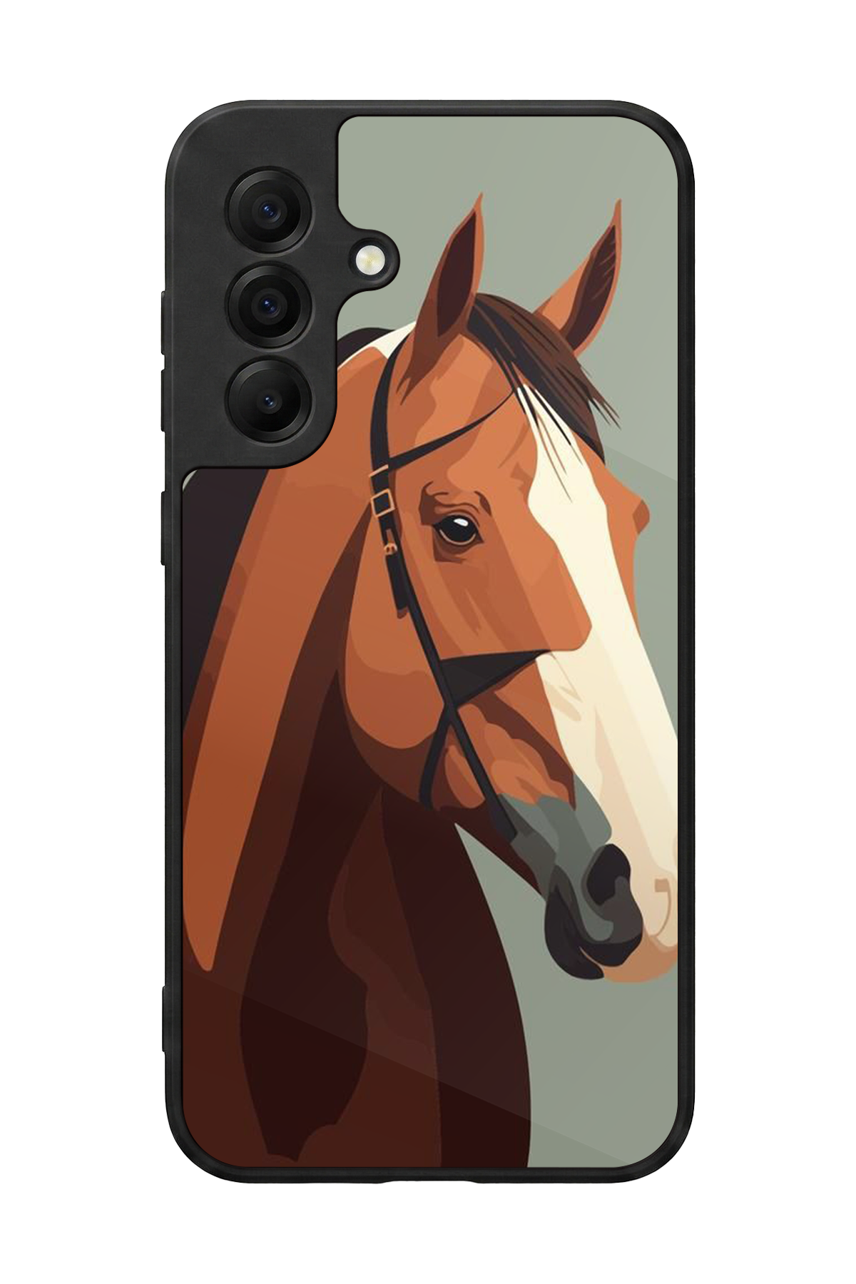 Samsung Galaxy A17 Uyumlu At Horse Tasarımlı Glossy Premium Kılıf