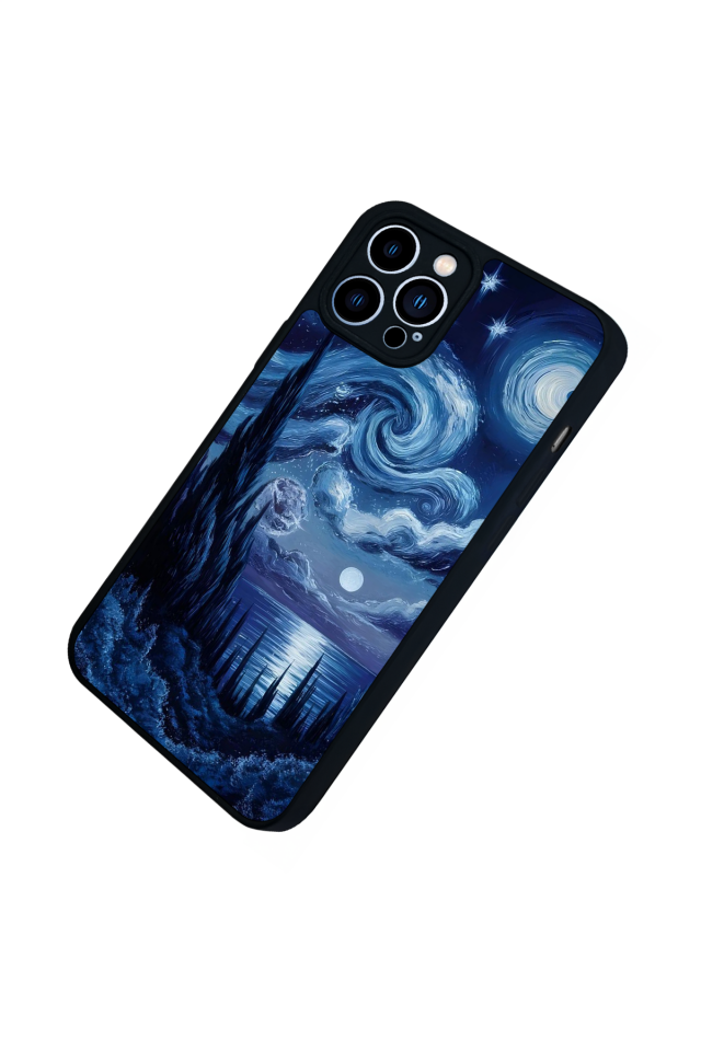 iPhone 12 Pro Max Uyumlu Ay Tasarımlı Glossy Premium Kılıf