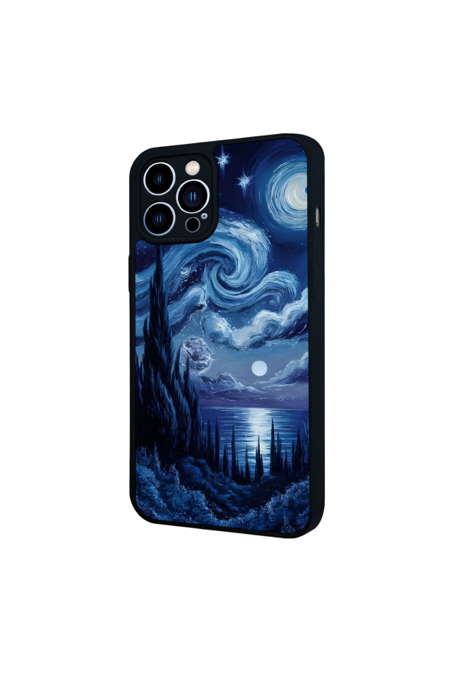 iPhone 12 Pro Max Uyumlu Ay Tasarımlı Glossy Premium Kılıf