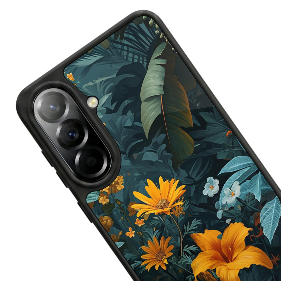 Samsung Galaxy A37 Uyumlu Botanik Tasarımlı Glossy Premium Kılıf