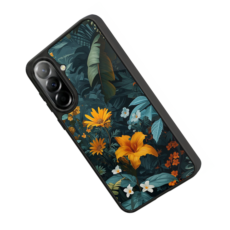 Samsung Galaxy A37 Uyumlu Botanik Tasarımlı Glossy Premium Kılıf