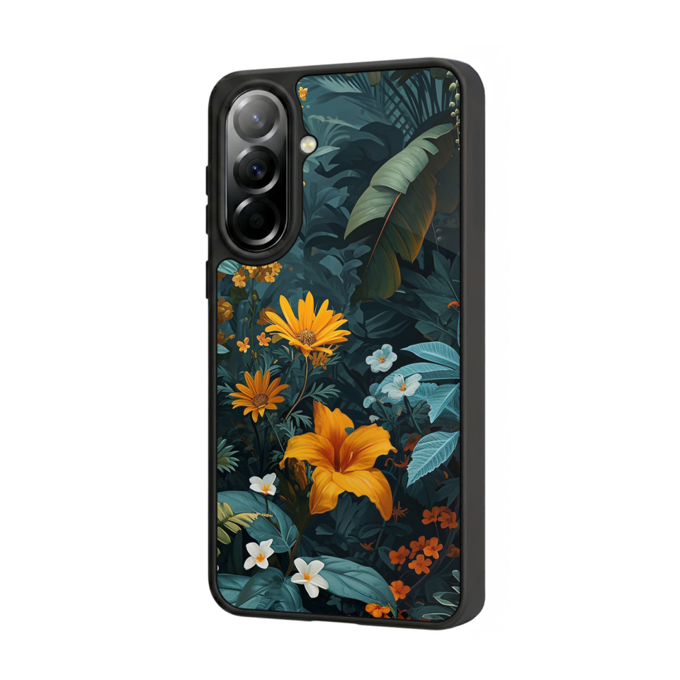 Samsung Galaxy A37 Uyumlu Botanik Tasarımlı Glossy Premium Kılıf