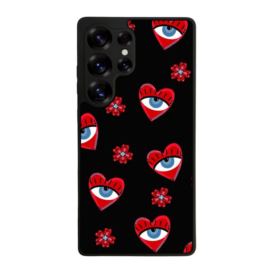 Samsung Galaxy S25 Ultra Uyumlu Göz Tasarımlı Glossy Premium Kılıf