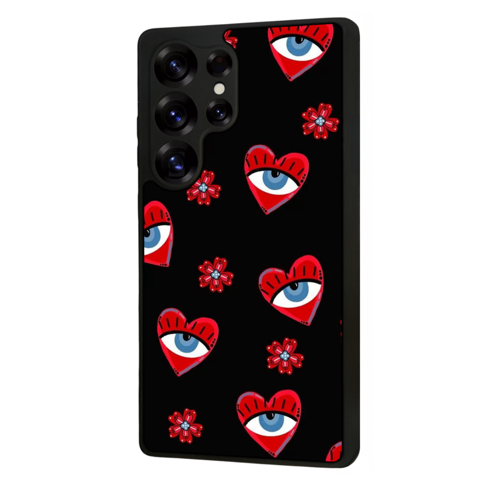 Samsung Galaxy S25 Ultra Uyumlu Göz Tasarımlı Glossy Premium Kılıf