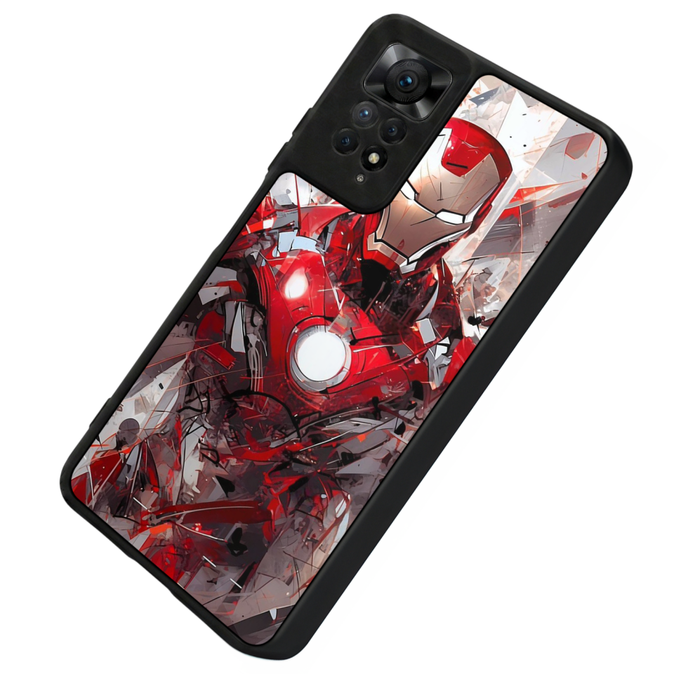 Xiaomi Redmi Note 12 Pro Uyumlu Iron Man ( Demir Adam ) Tasarımlı Glossy Premium Kılıf