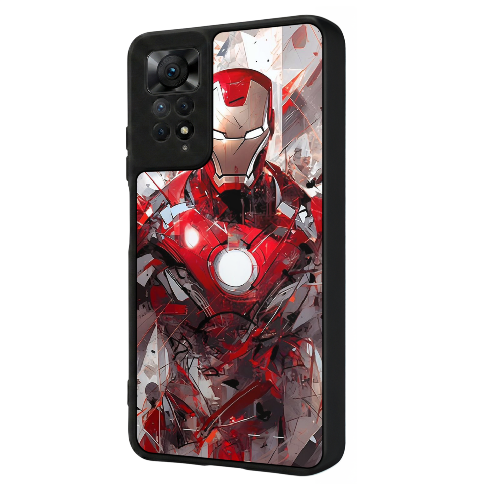 Xiaomi Redmi Note 12 Pro Uyumlu Iron Man ( Demir Adam ) Tasarımlı Glossy Premium Kılıf