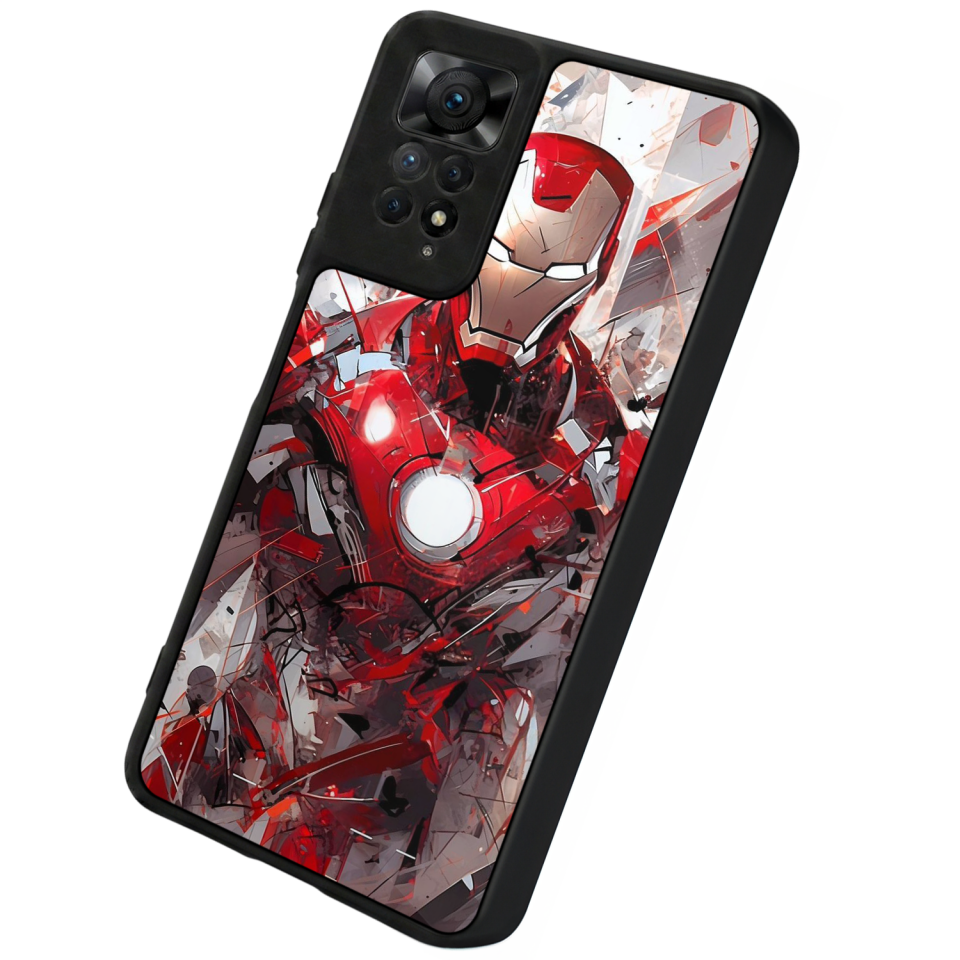 Xiaomi Redmi Note 12 Pro Uyumlu Iron Man ( Demir Adam ) Tasarımlı Glossy Premium Kılıf