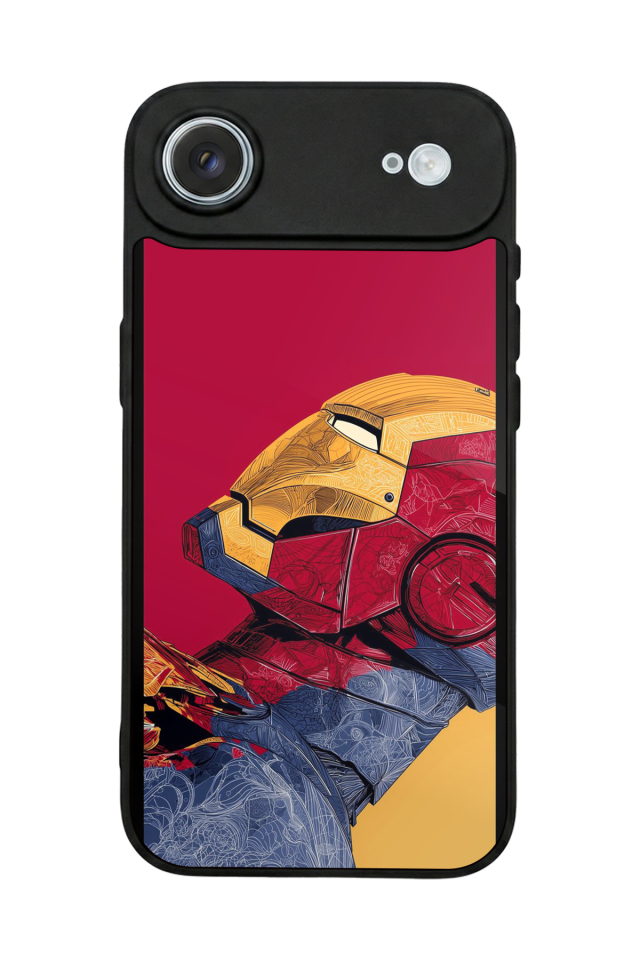 iPhone 17 Air Uyumlu  Iron Man ( Demir Adam ) Tasarımlı Glossy Premium Kılıf
