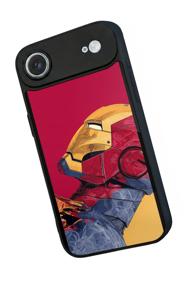 iPhone 17 Air Uyumlu  Iron Man ( Demir Adam ) Tasarımlı Glossy Premium Kılıf