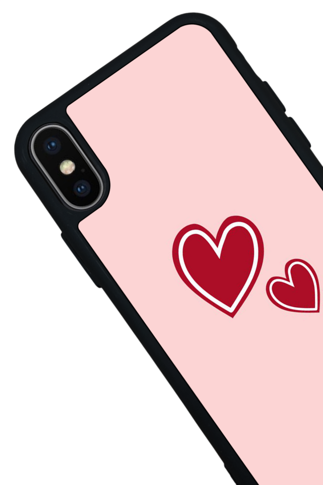iPhone XS Max Uyumlu Kalp Love Tasarımlı Glossy Premium Kılıf