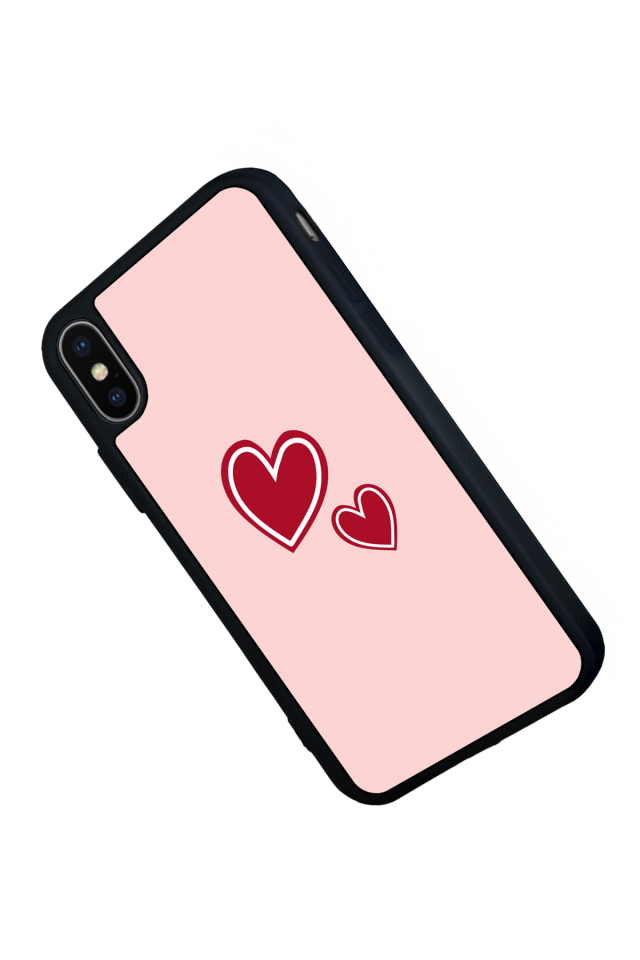 iPhone XS Max Uyumlu Kalp Love Tasarımlı Glossy Premium Kılıf