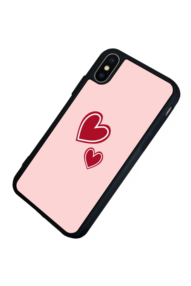 iPhone XS Max Uyumlu Kalp Love Tasarımlı Glossy Premium Kılıf