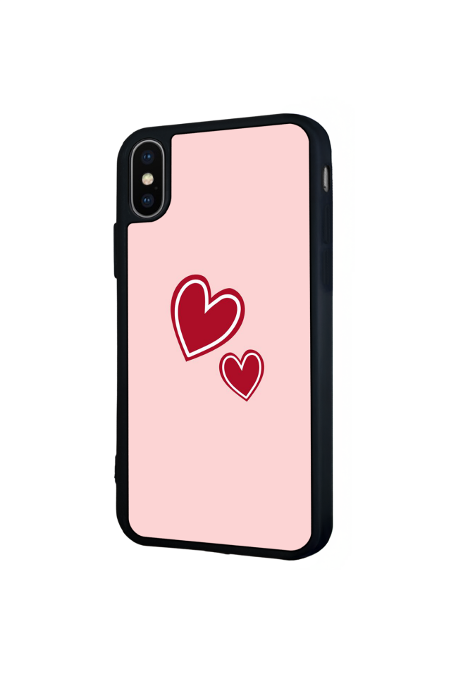 iPhone XS Max Uyumlu Kalp Love Tasarımlı Glossy Premium Kılıf