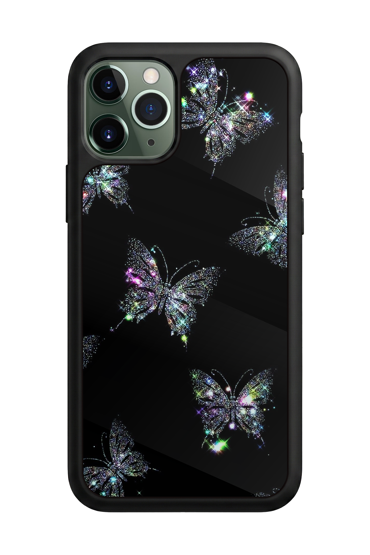 iPhone 11 Pro Max Uyumlu Kelebek Tasarımlı Glossy Premium Kılıf