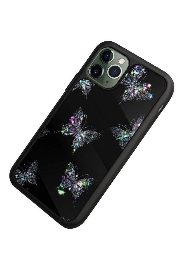 iPhone 11 Pro Max Uyumlu Kelebek Tasarımlı Glossy Premium Kılıf