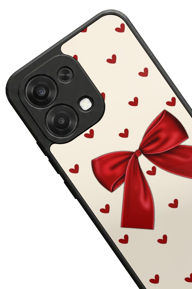 Oppo A6 Pro Uyumlu Kurdele Tasarımlı Glossy Premium Kılıf