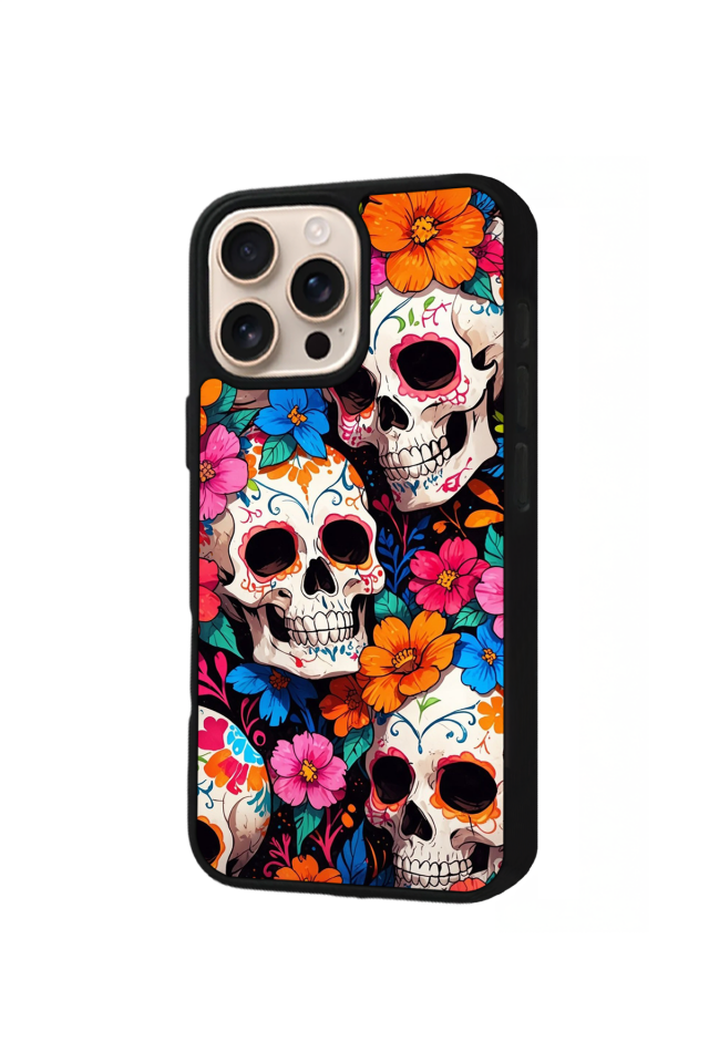 iPhone 15 Pro Uyumlu KuruKafa Tasarımlı Glossy Premium Kılıf
