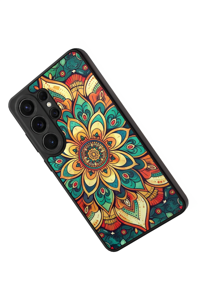 Samsung Galaxy S26 Ultra Uyumlu Mandala Tasarımlı Glossy Premium Kılıf