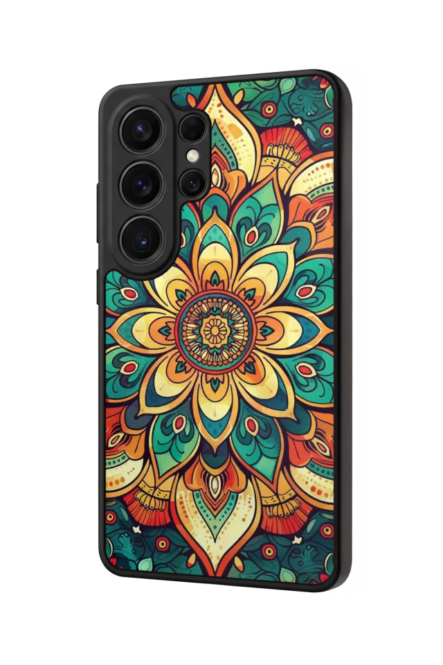 Samsung Galaxy S26 Ultra Uyumlu Mandala Tasarımlı Glossy Premium Kılıf