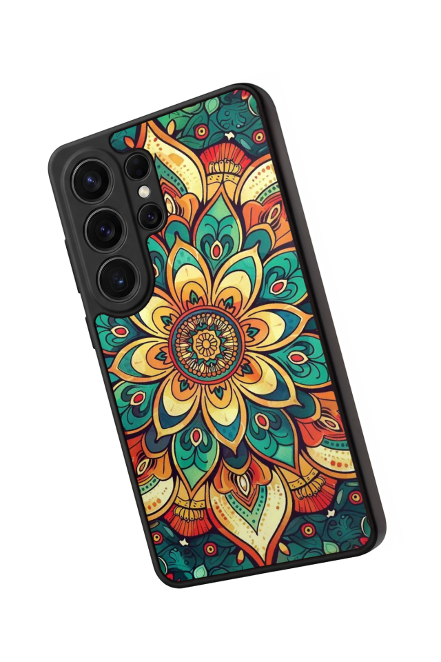 Samsung Galaxy S26 Ultra Uyumlu Mandala Tasarımlı Glossy Premium Kılıf